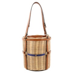 Gucci Cestino Bucket Bag Wicker Small