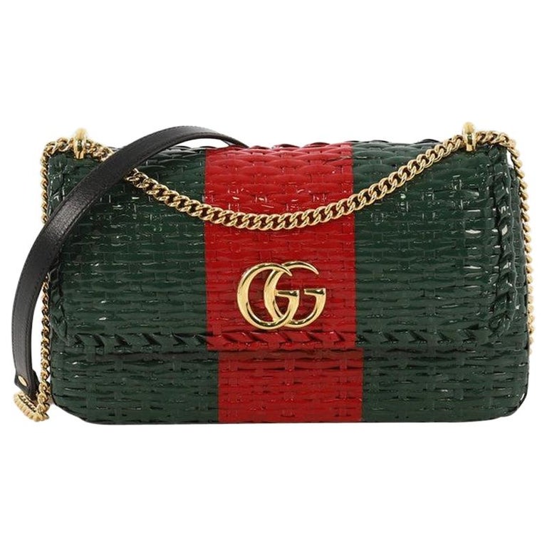 Gucci Cestino Flap Shoulder Wicker Small at 1stDibs