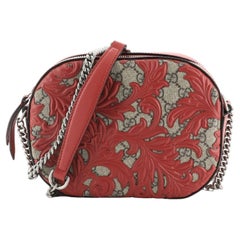 Gucci Chain Crossbody Bag Arabesque GG Coated Canvas Mini