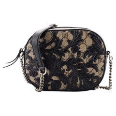 Gucci Chain Crossbody Bag Arabesque GG Coated Canvas Mini