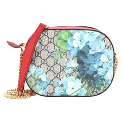 Gucci Chain Crossbody Bag (Outlet) Blooms Print GG Coated Canvas Mini