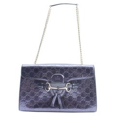 Gucci Chain Emily Guccissima 3gr0301 Purple Patent Leather Shoulder Bag