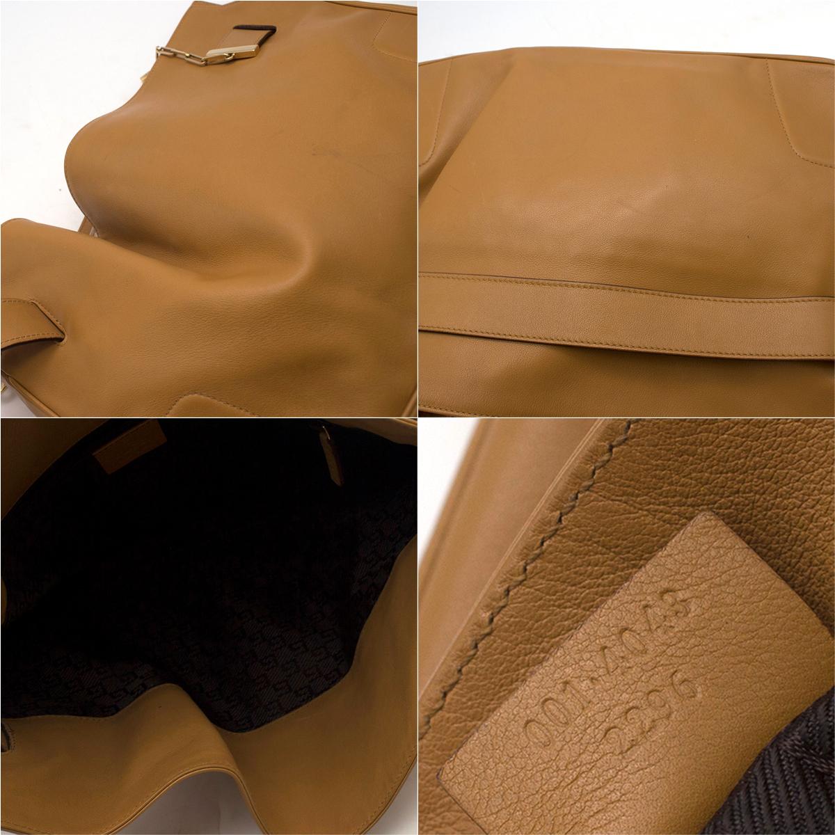 Gucci Chain Link Tan Leather Shoulder Bag	 2