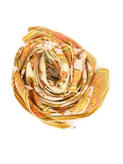 Gucci Chair Print Square Scarf