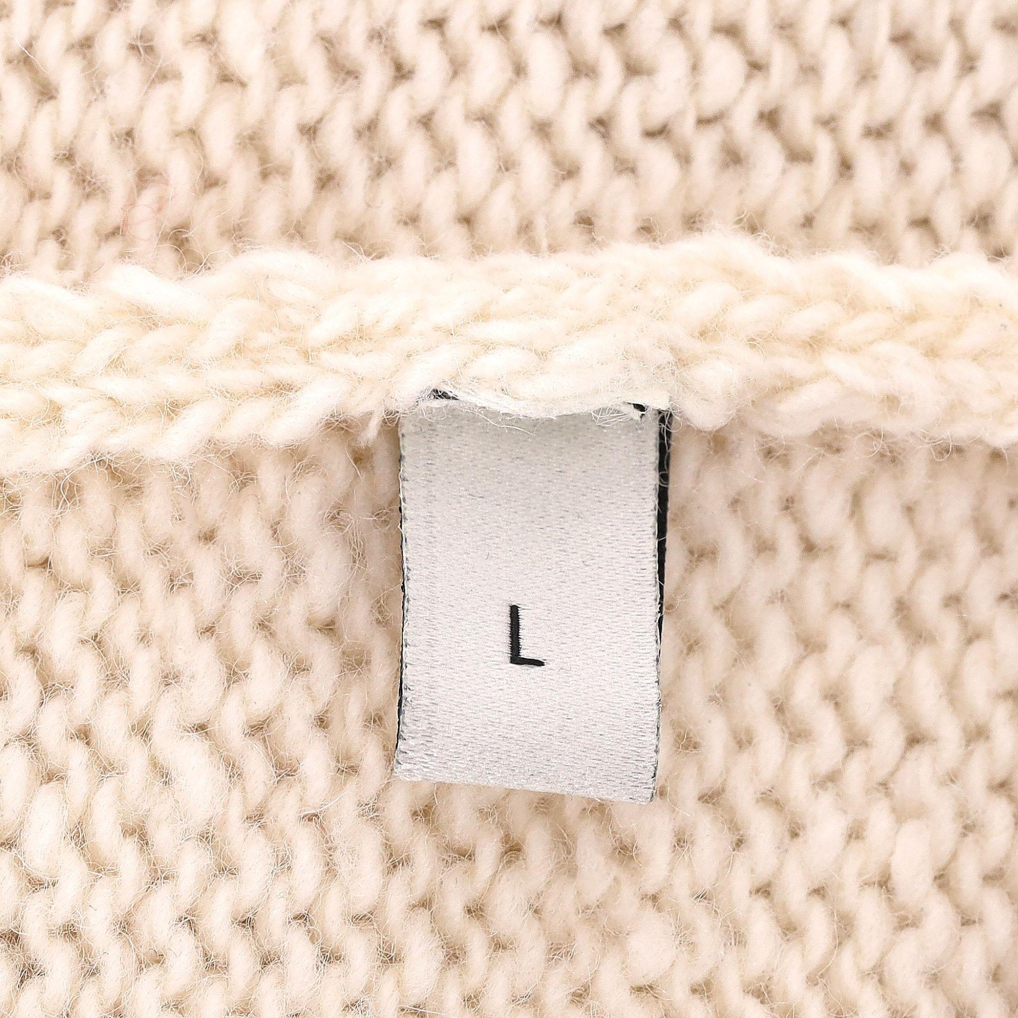 Gucci Chambre Des Squelettes Wool Logo Cardigan 3