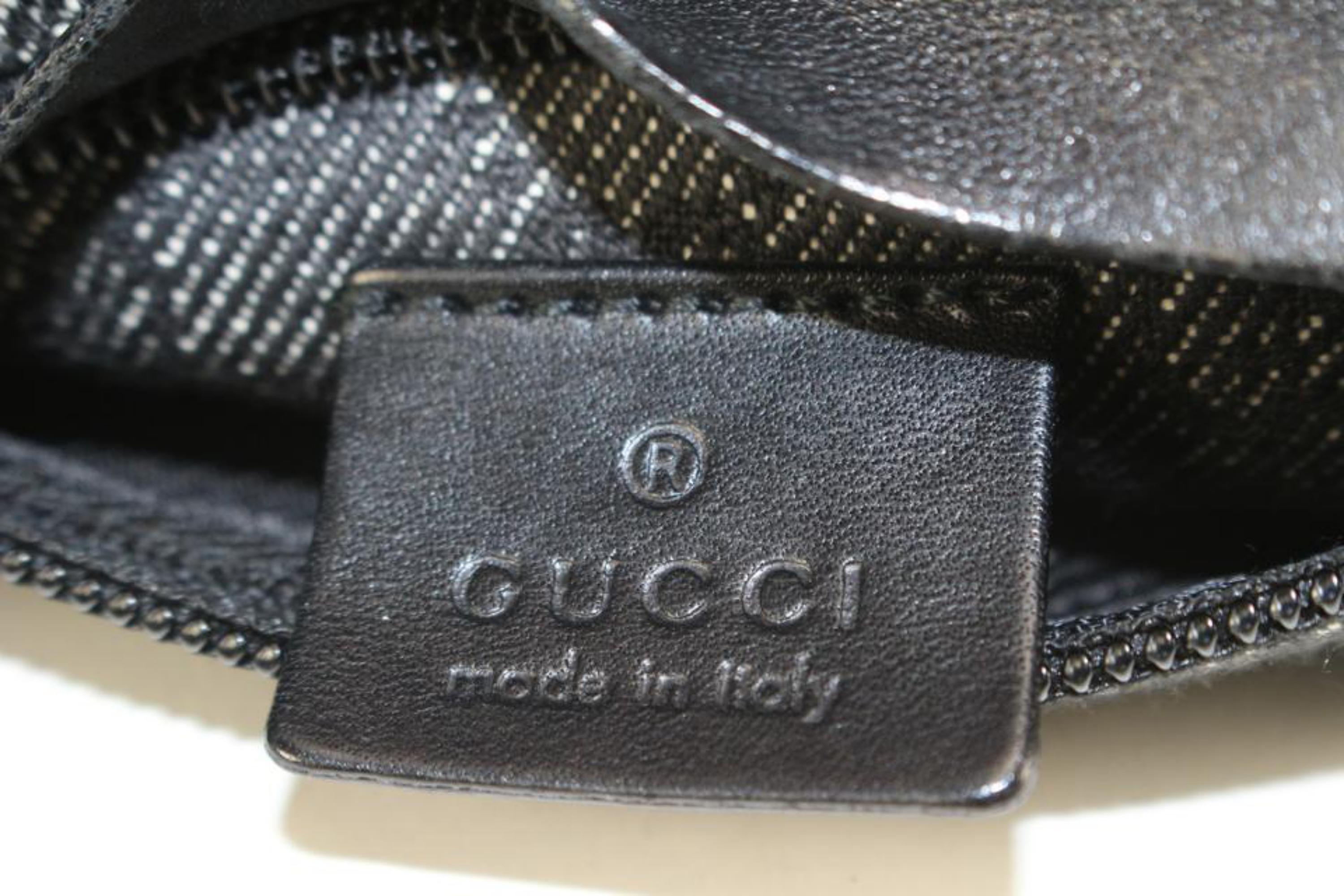 Women's Gucci Charcoal Denim Monogram GG Belt Bag Waist Bag Fanny Pack 36g83s