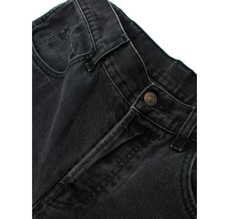 Women's or Men's Gucci Charcoal-Wash Denim Straight Leg Jeans For Sale
