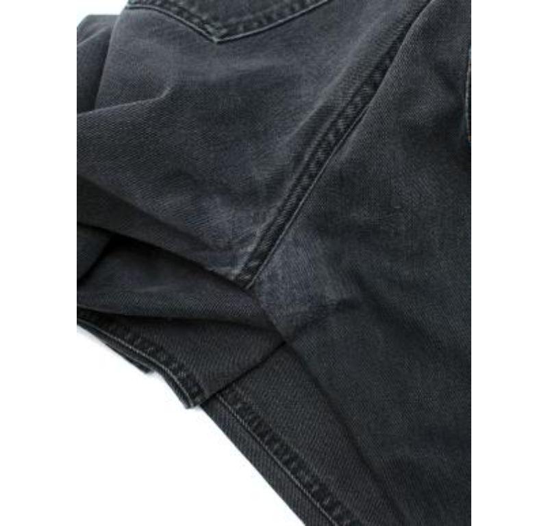 Gucci Charcoal-Wash Denim Straight Leg Jeans For Sale 1