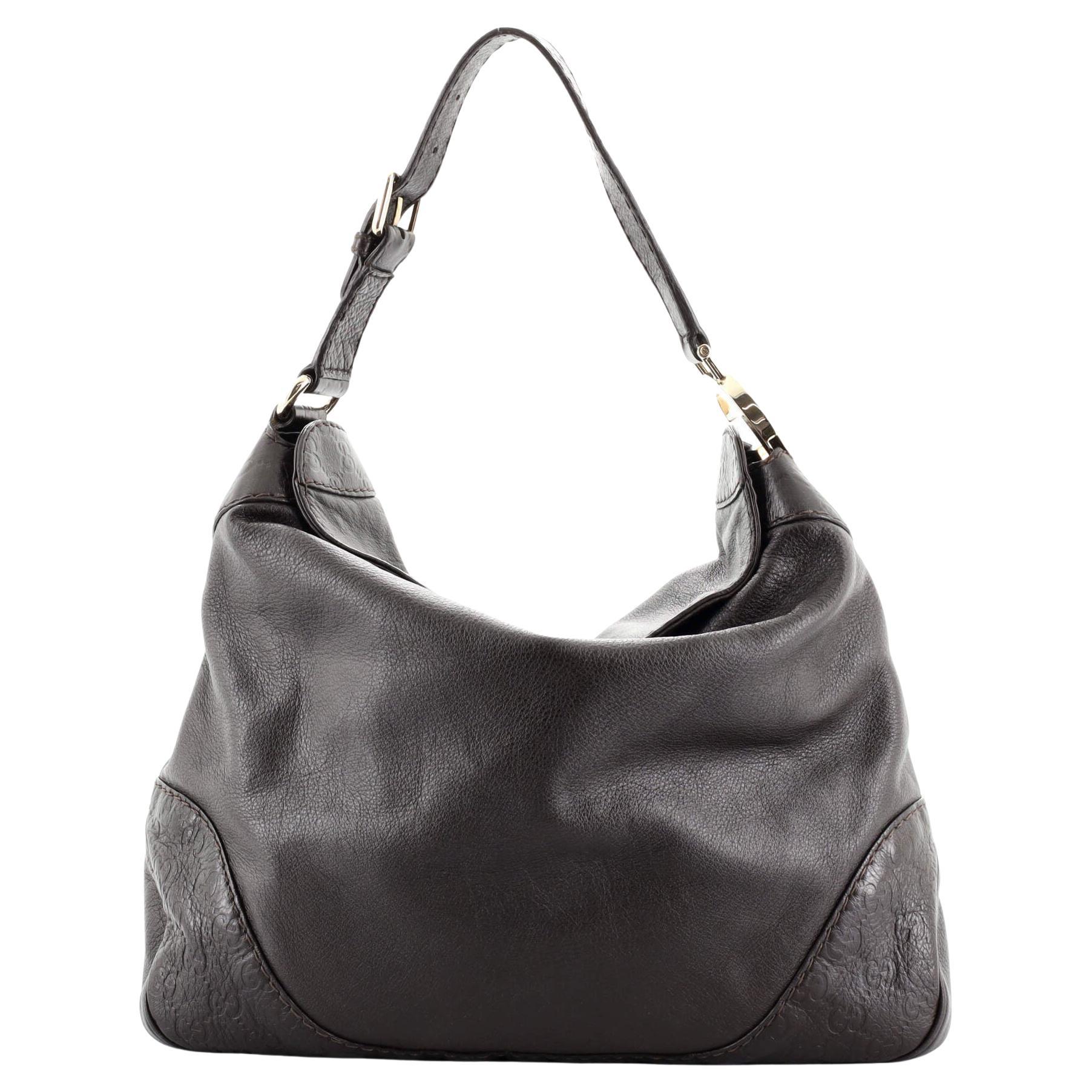 Gucci Charlotte Zip Hobo Guccissima Leather Medium