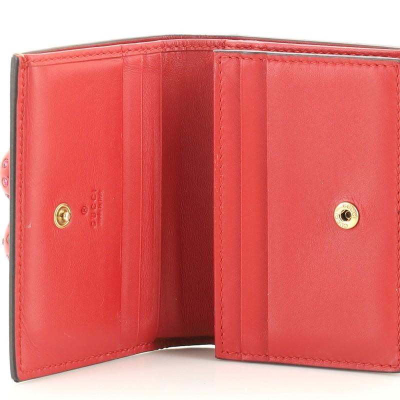 Gucci Cherries Flap Card Case GG Coated Canvas 1