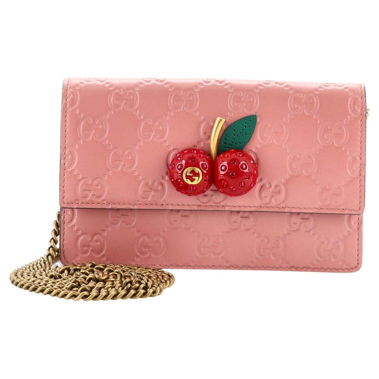 Gucci Cherries Wallet on Chain Guccissima Leather Mini at 1stDibs | gucci cherry  wallet on chain, gucci cherry bag, gucci wallet purse with chain