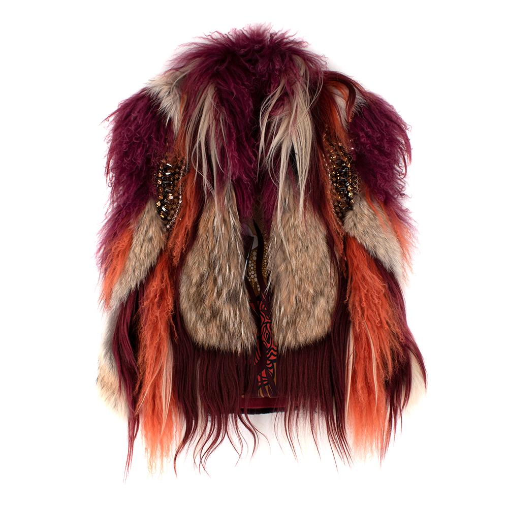 gucci fur vest