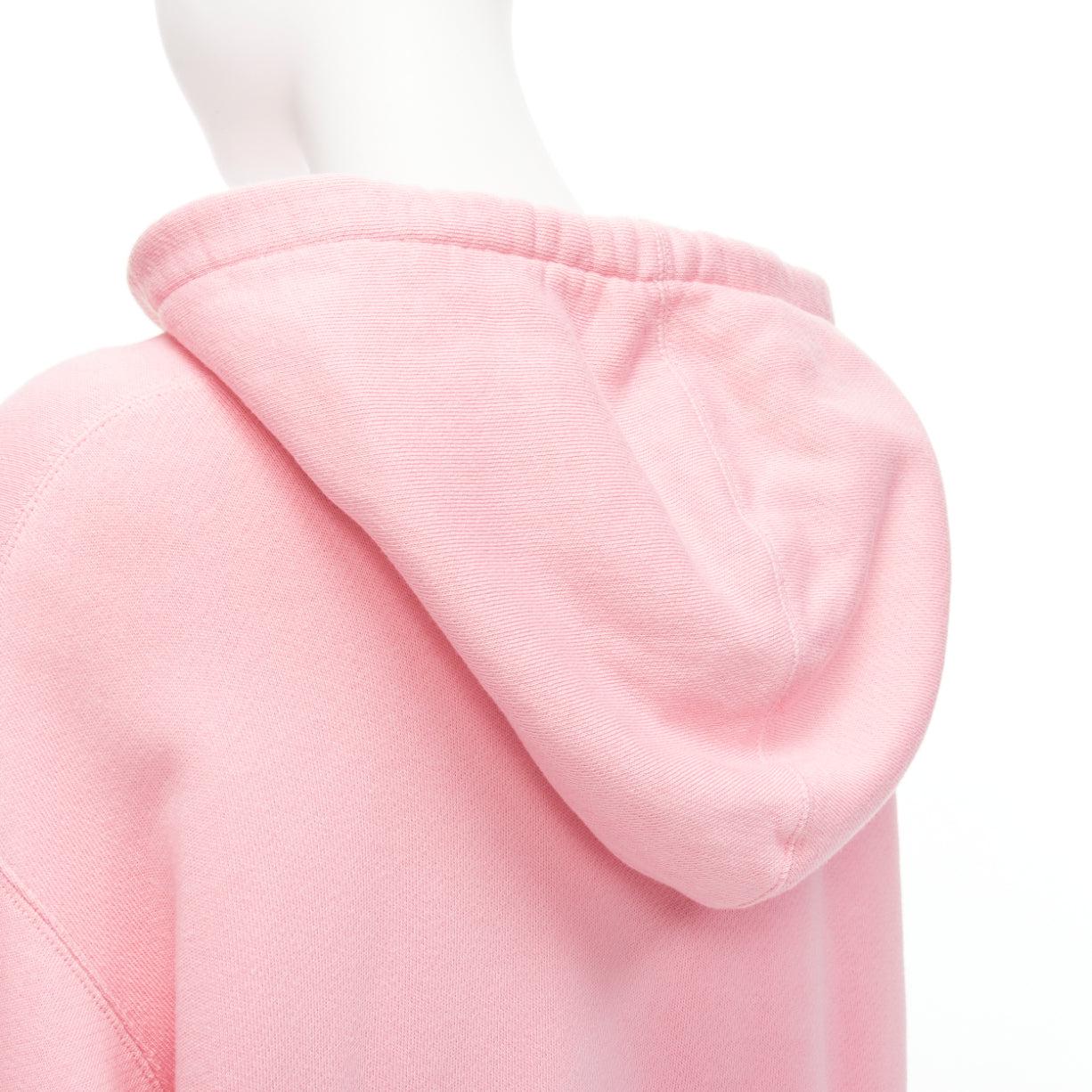GUCCI Cherry sugar pink aqua green cherry print long boxy hoodie S For Sale 2