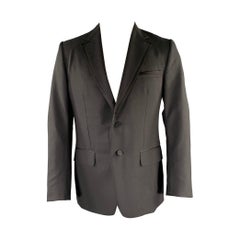 GUCCI Chest Size 40 Black Wool Mohair Tuxedo