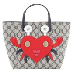 Gucci Children's Animal Tote GG Coated Canvas with Applique Small