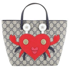 Gucci Children's Animal Tote GG Coated Canvas with Applique Small