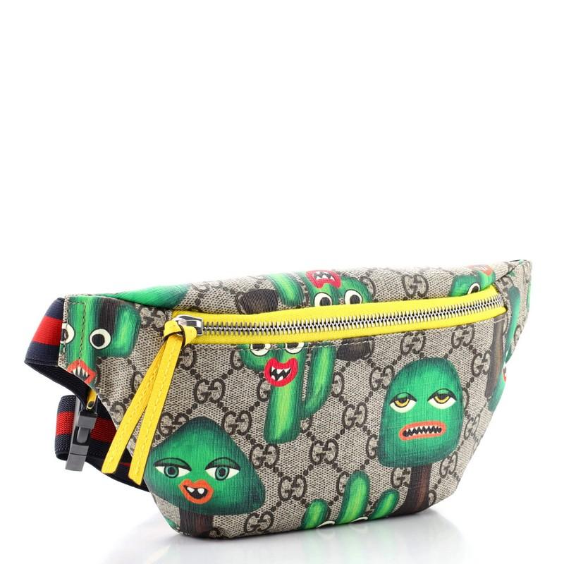 Brown Gucci Children's Belt Bag Printed GG Coated Canvas