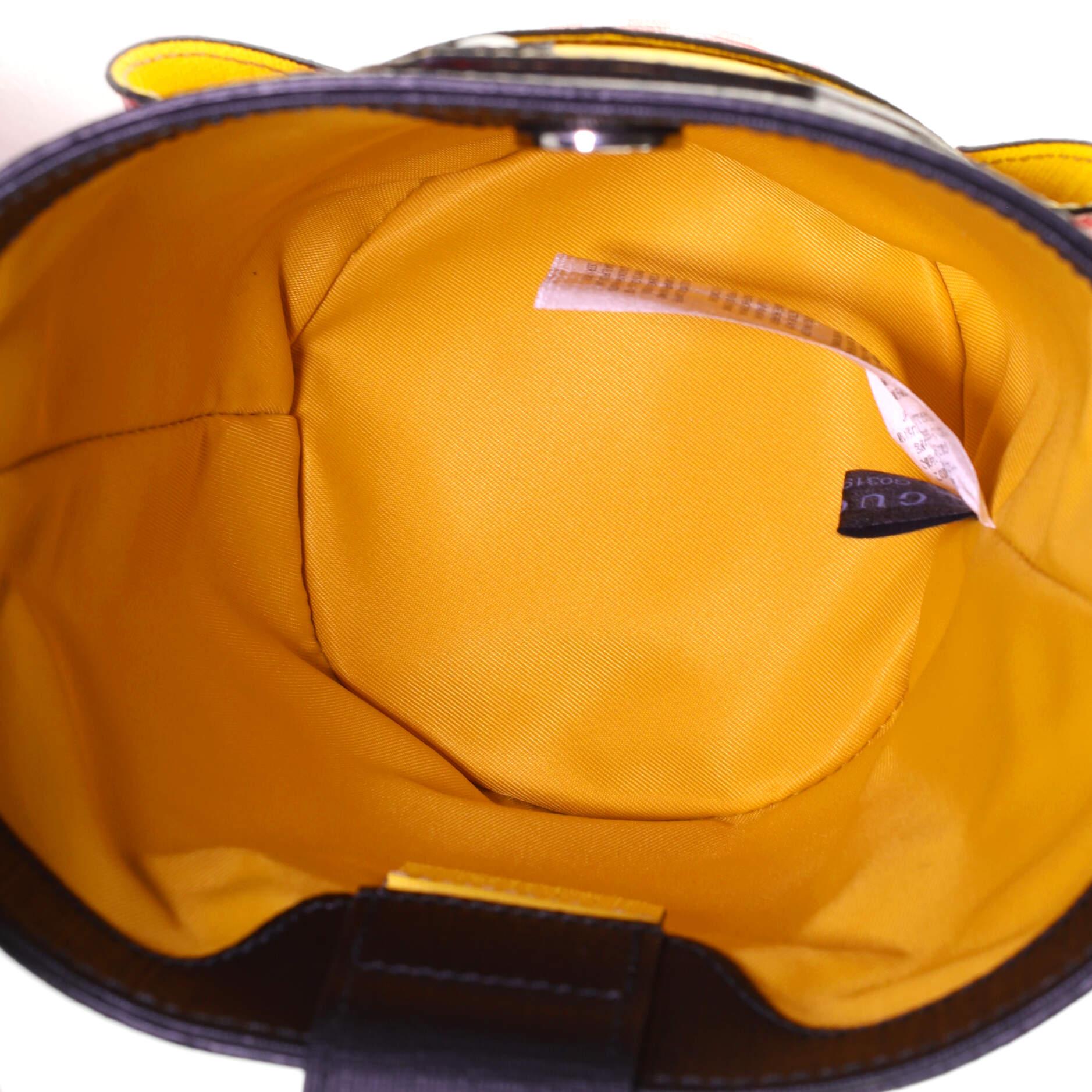 Gucci Kindertasche GG aus beschichtetem Segeltuch mit Applique, klein 1