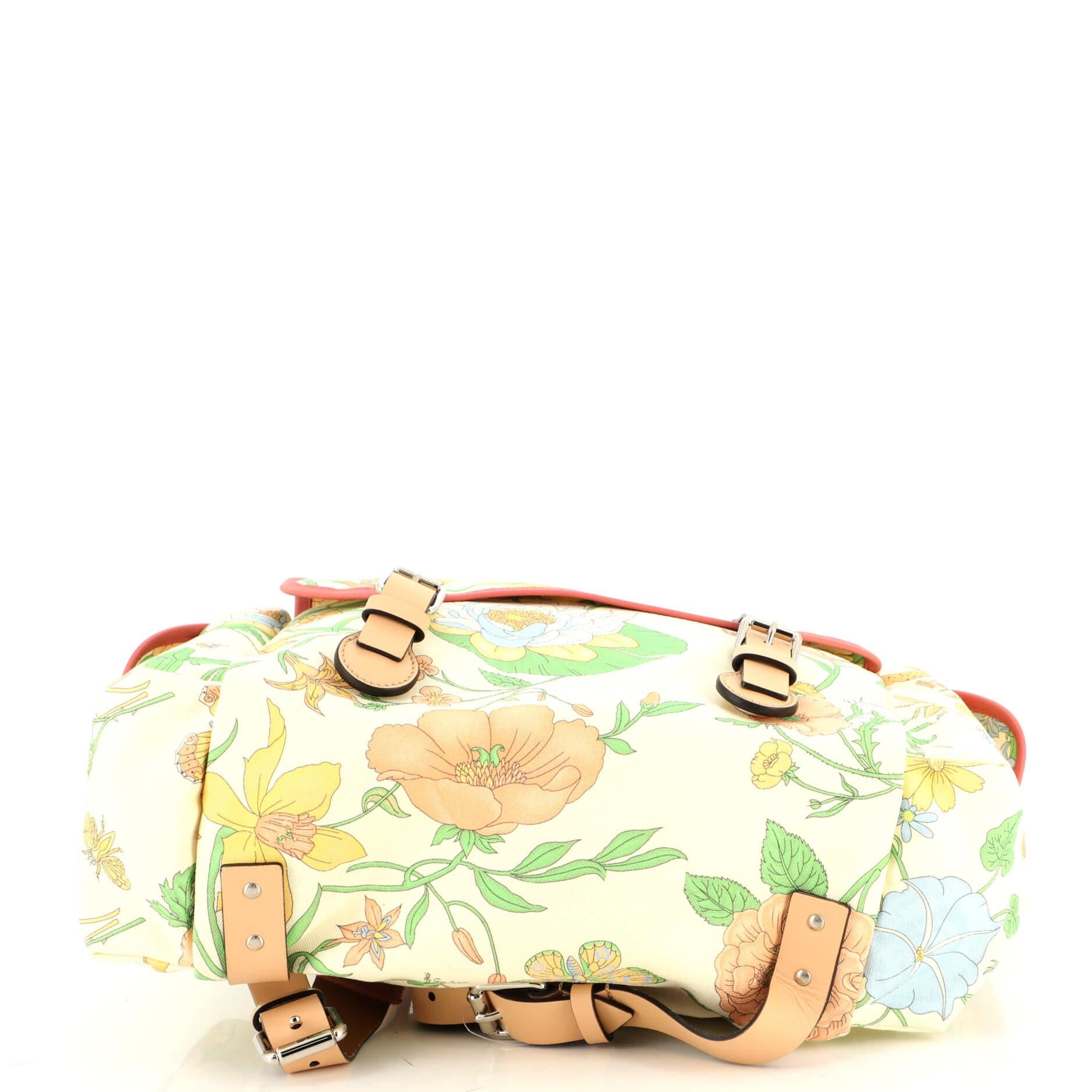 Gucci Children's Flap Backpack Flora Canvas 1