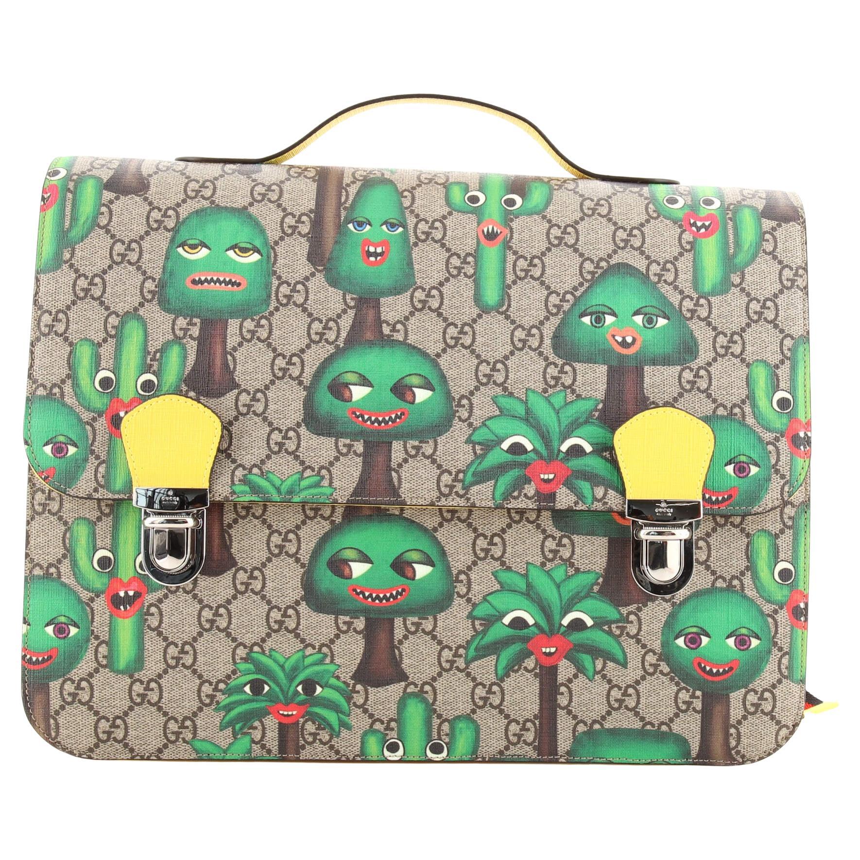 Gucci Children's Flap Backpack Printed GG Coated Canvas