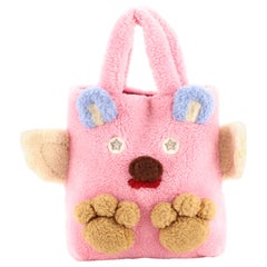 Gucci Children's Flying Bear Tote Shearling