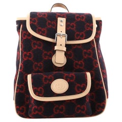 Gucci Children's Pocket Flap Backpack GG Wool