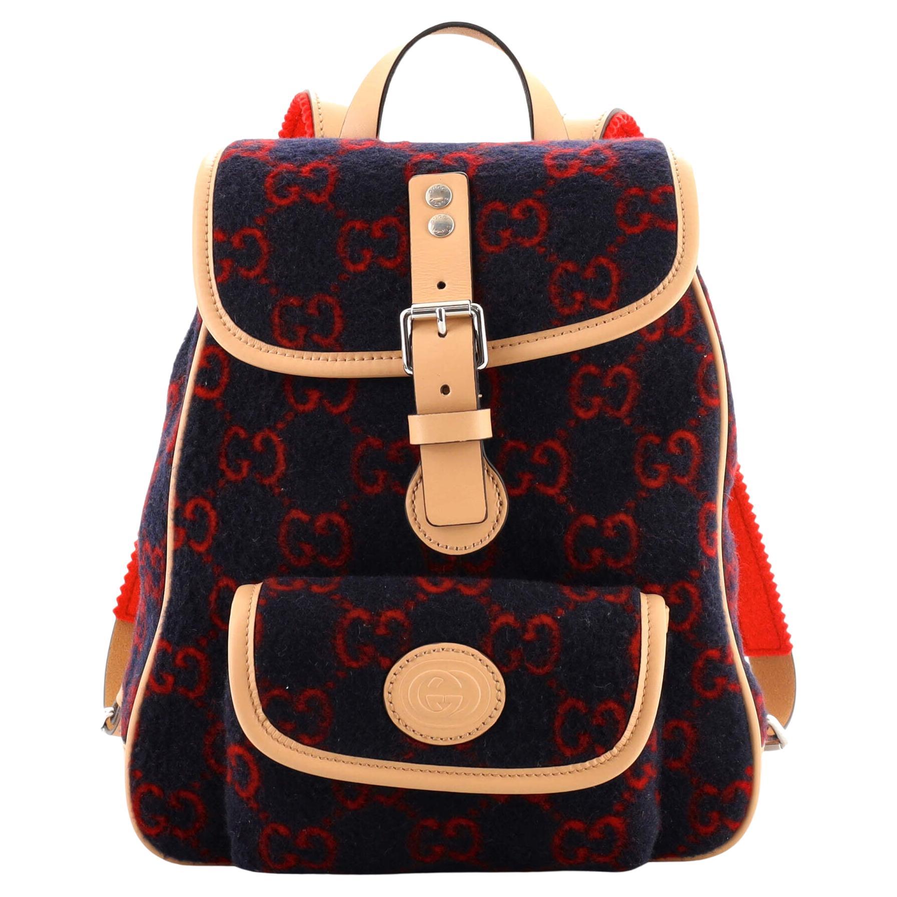 Pocket Flap Backpack GG Wool 