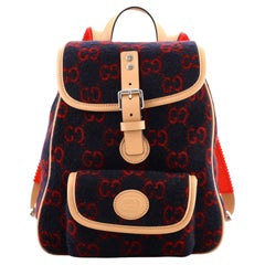 Gucci Children's Pocket Flap Backpack GG Wool