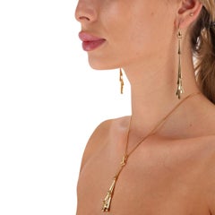 Gucci Chiodo 18K Gold Drop Tassel Necklace