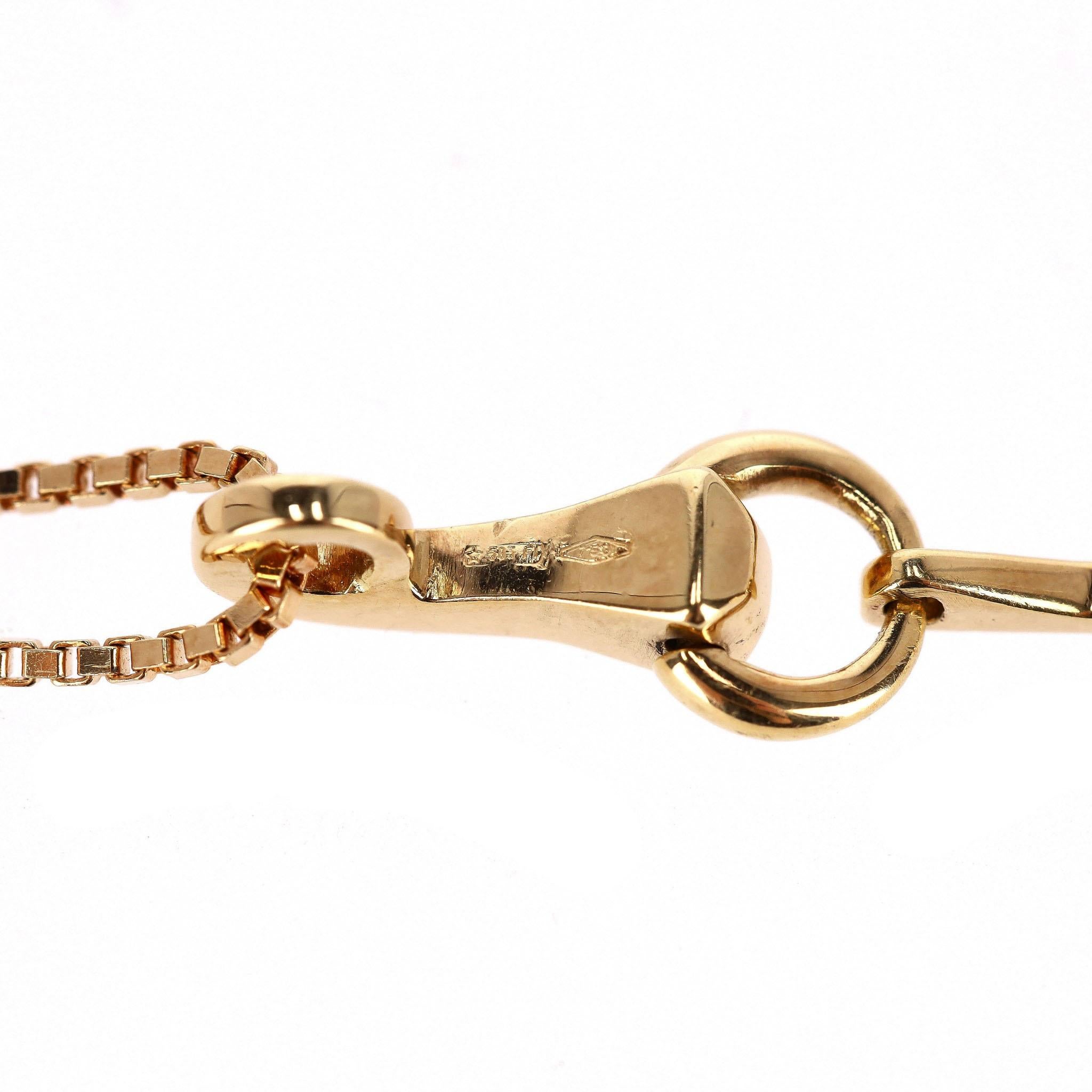 Gucci Chiodo Collana con nappe in oro 18K in vendita 3