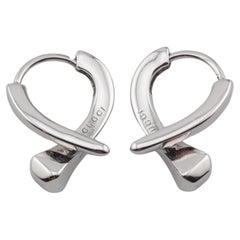 Gucci Chiodo, boucles d'oreilles Huggie en or blanc 18 carats