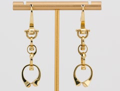 Gucci Chiodo 18K Yellow Gold Drop Earrings