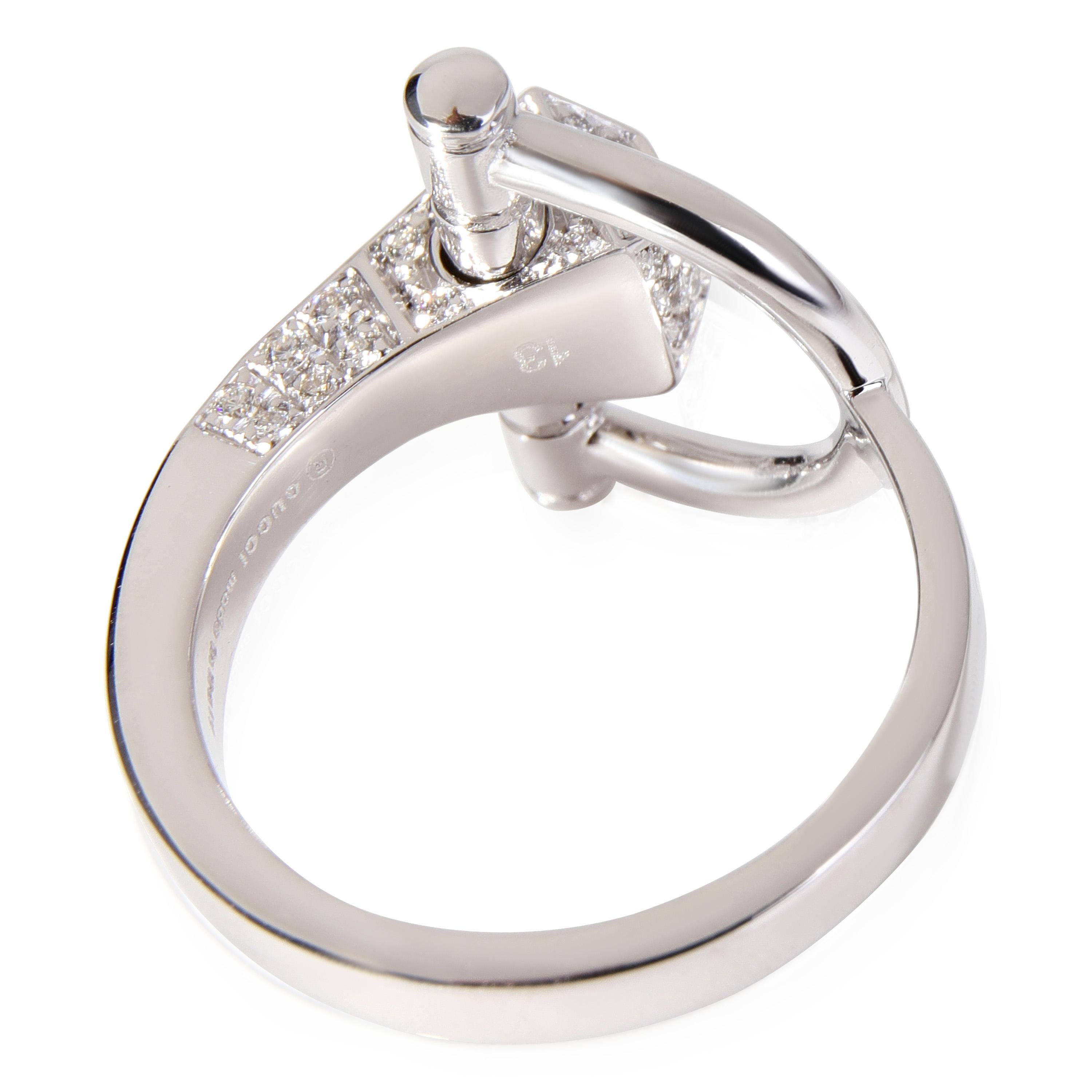 Gucci Chiodo Horsebit Diamond Ring in 18k White Gold 0.40 CTW

PRIMARY DETAILS
SKU: 120677
Listing Title: Gucci Chiodo Horsebit Diamond Ring in 18k White Gold 0.40 CTW
Condition Description: Retails for 4500 USD. In excellent condition and recently