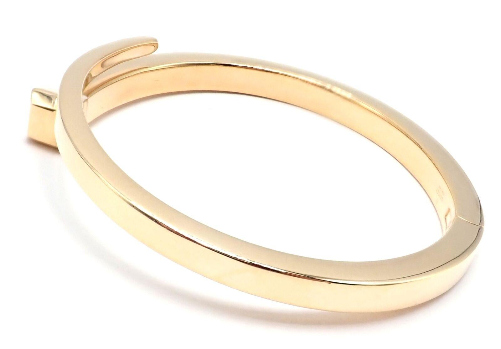 Gucci Chiodo Nail Yellow Gold Bangle Bracelet For Sale 4