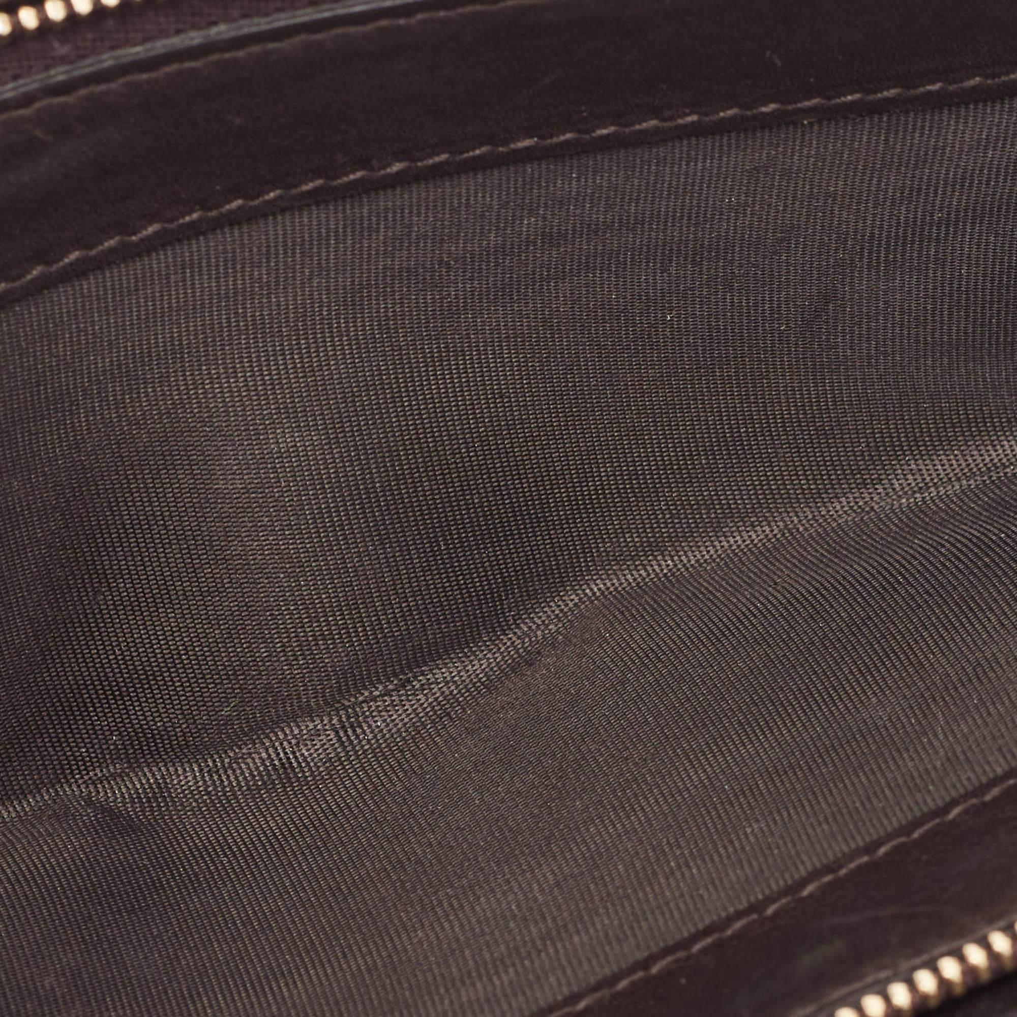 Gucci Choco Brown Guccissima Leather Bree Continental Wallet In Good Condition In Dubai, Al Qouz 2