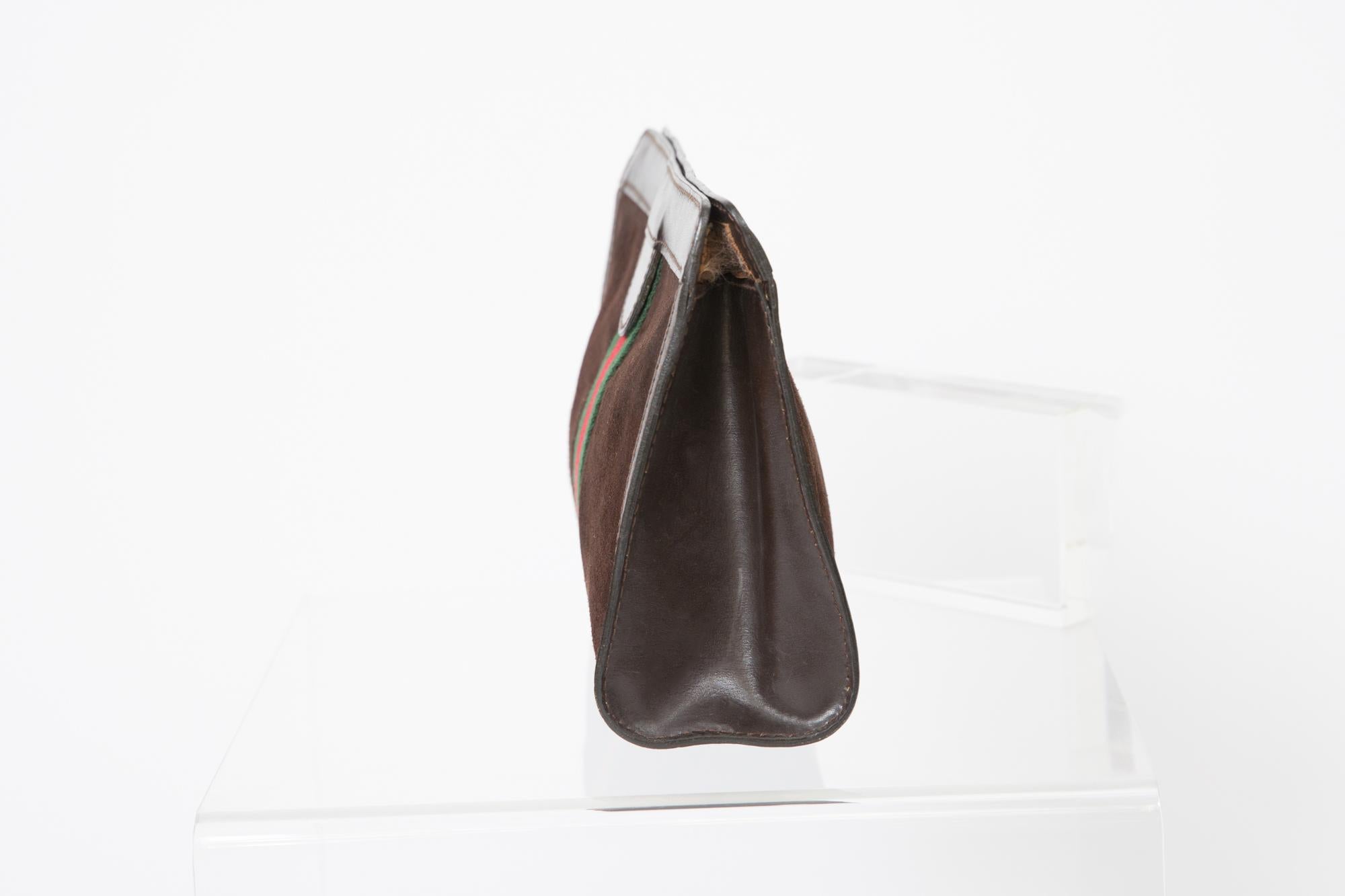 chocolate clutch bag