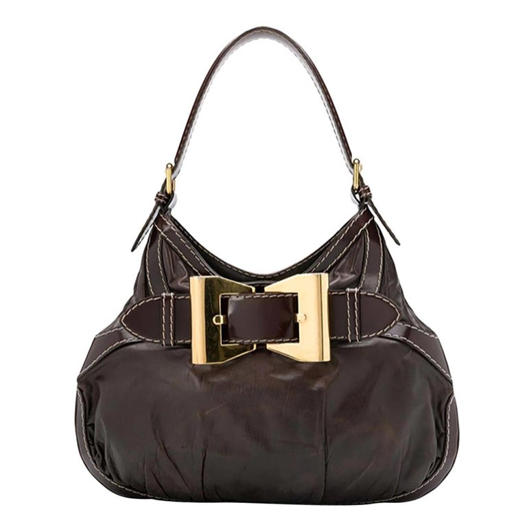 Gucci Chocolate Queen Hobo Handbag For Sale at 1stDibs