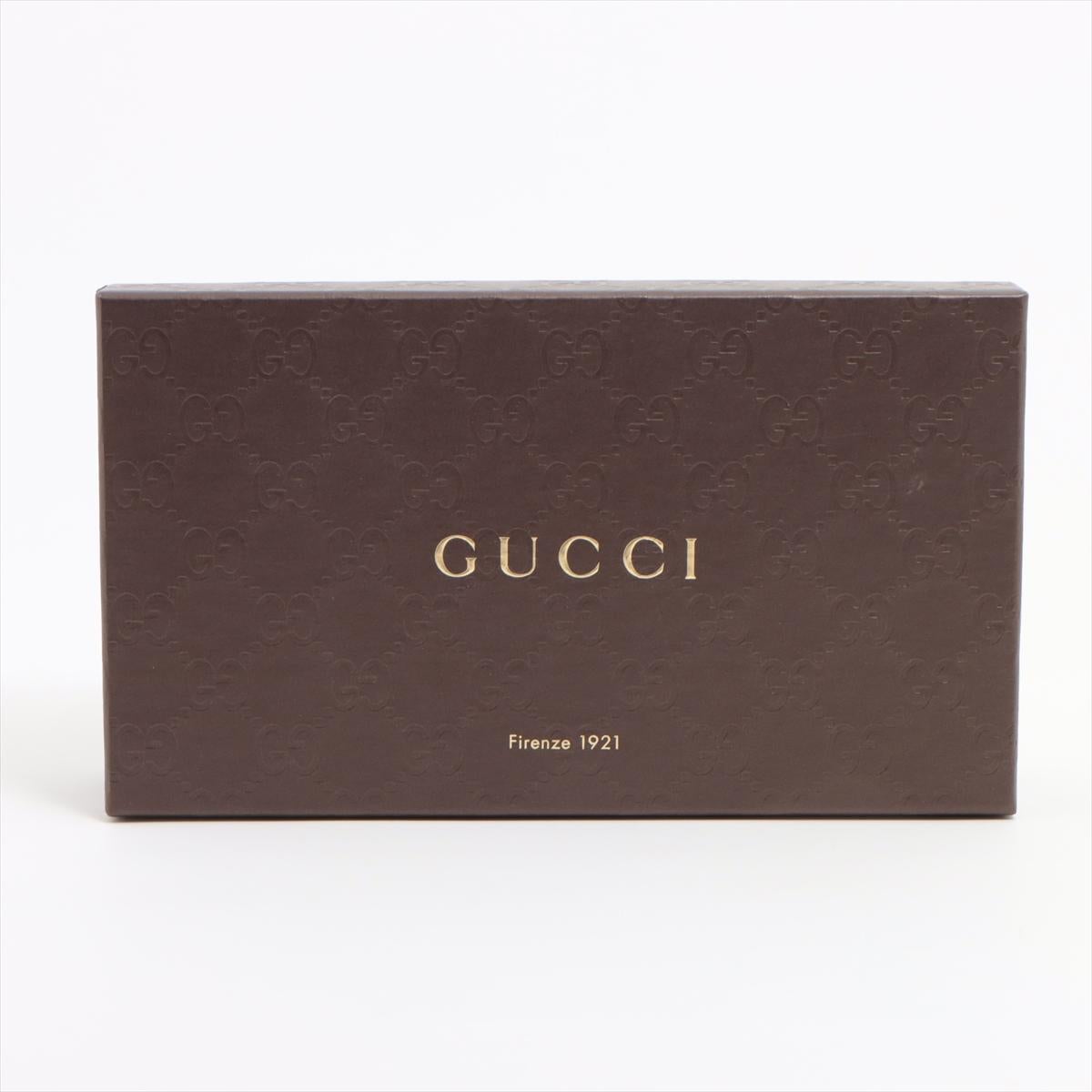 Gucci Chris Knight Floral Leather Long Wallet Black 8