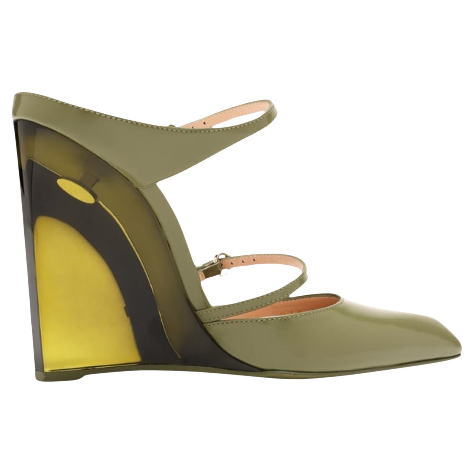 Mules à talons compensés Gucci 110 Taille IT 38