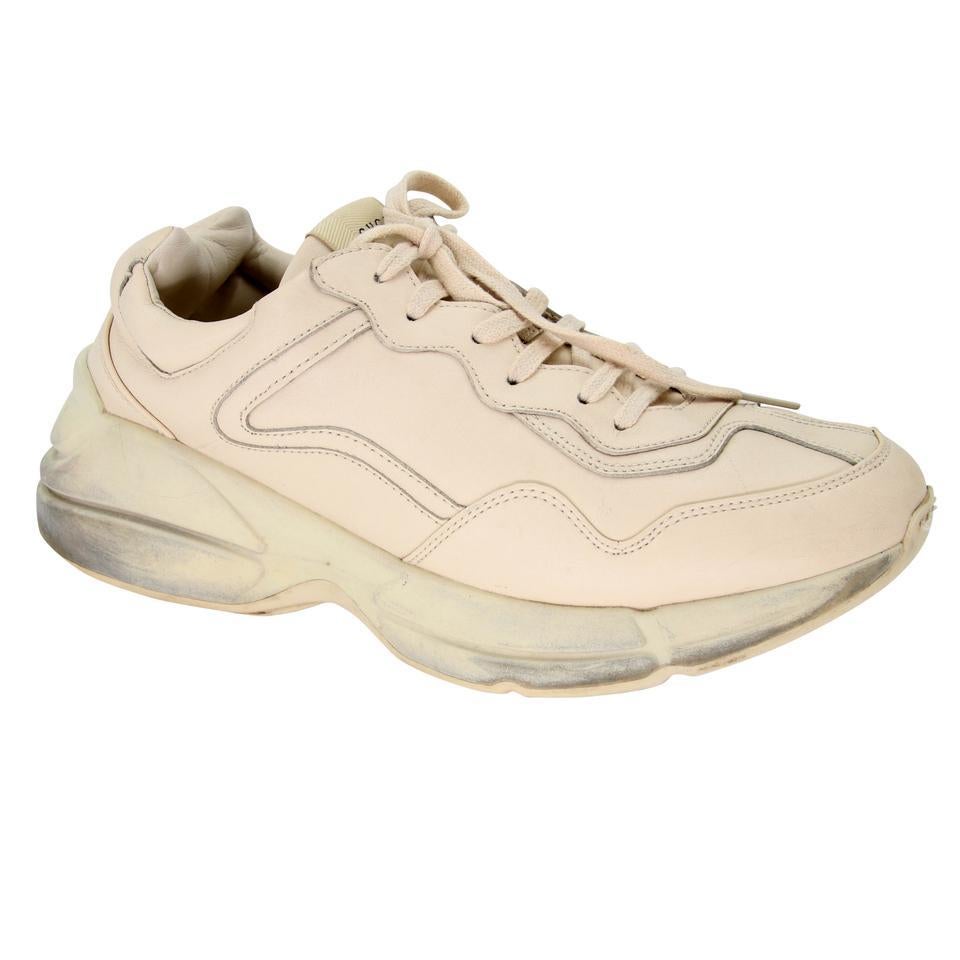 Gucci Chunky Dad 10 Leather Rhyton Sneakers GG-0219N-0036

These retro cool sneakers are edgy and comfortable. Featuring ivory leather with the classic. Rubber signature daddy shoe style thick sole and bulky construction makes these super