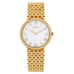 Gucci Classic Ref. 701M Watch in 18k Yellow Gold on 18k Mesh Bracelet