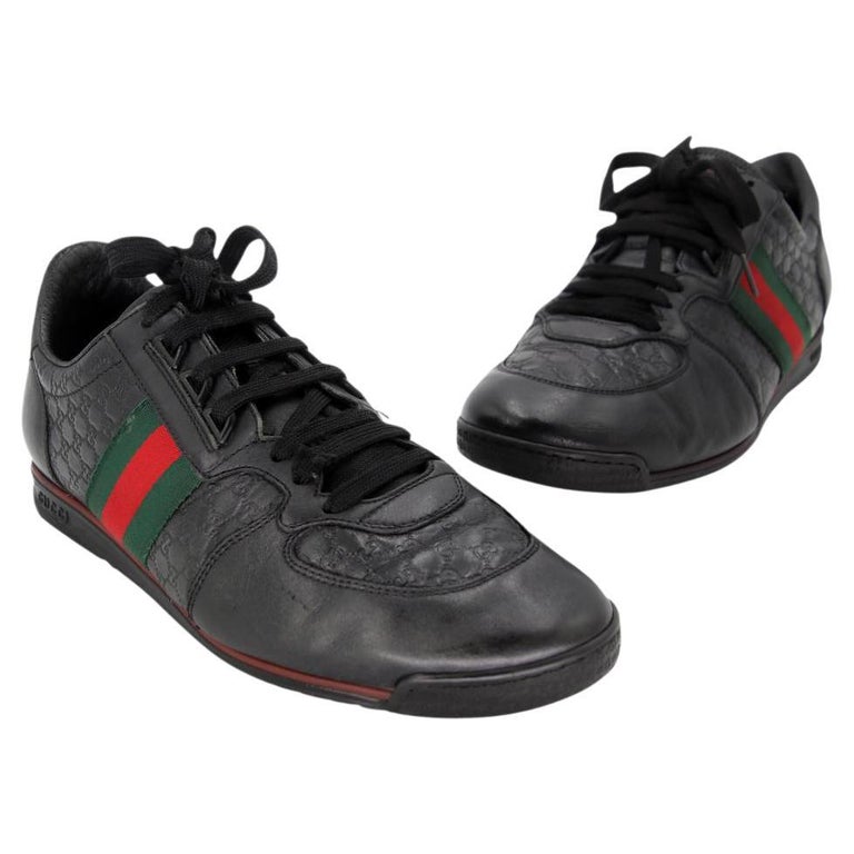 Bemærkelsesværdig øverst Opiate Gucci Classic Web Men's 8.5 Guccissima Leather Sneakers GG-0525N-0215 For  Sale at 1stDibs | classic gucci sneakers, gucci classic sneakers