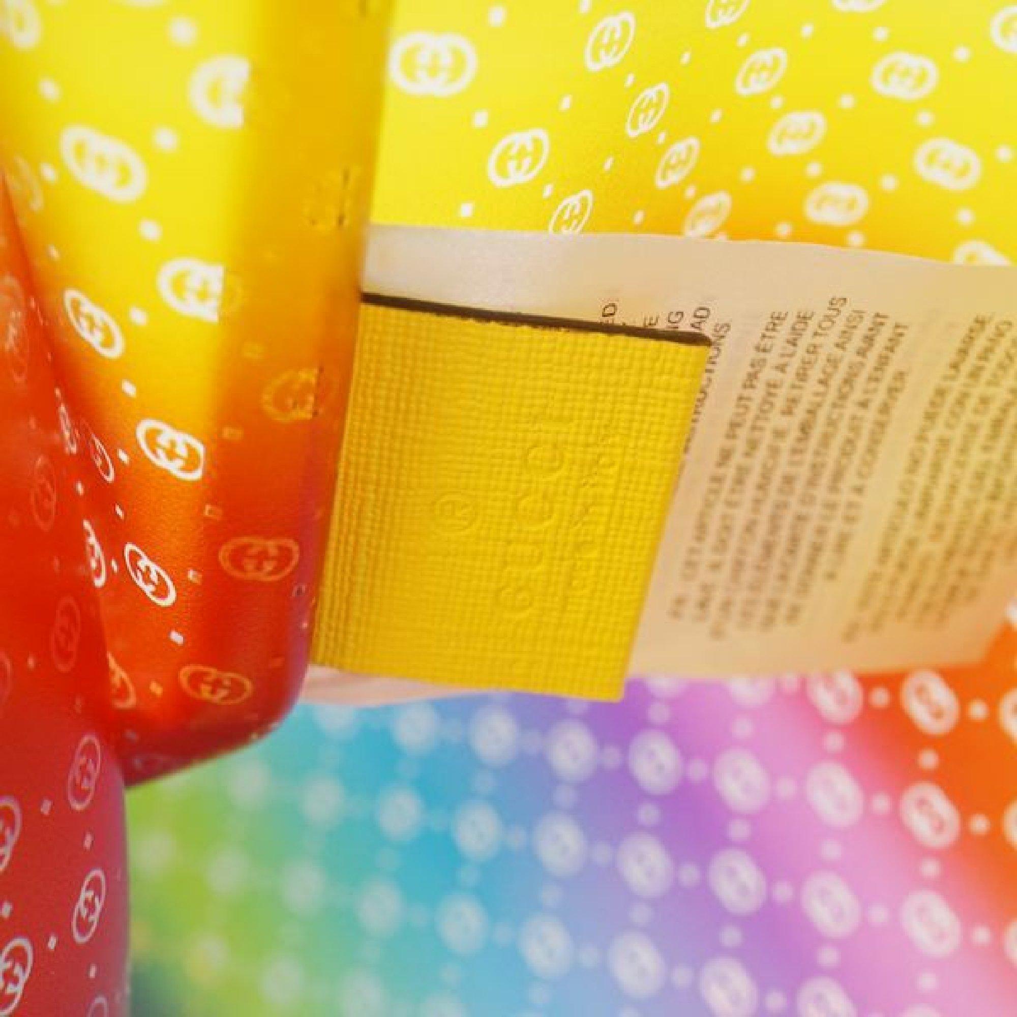 GUCCI clear tote GG Rainbow Womens tote bag 550763 yellow x Rainbow 2
