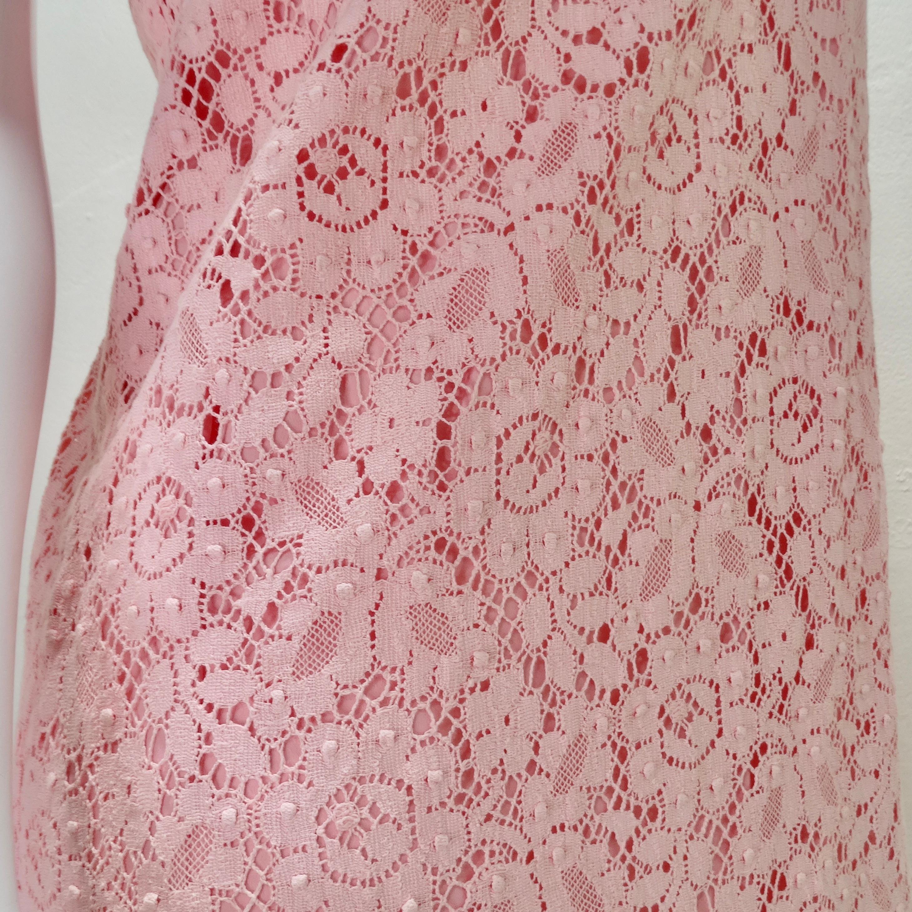 Gucci Cluny Lace Dress in Rose 1