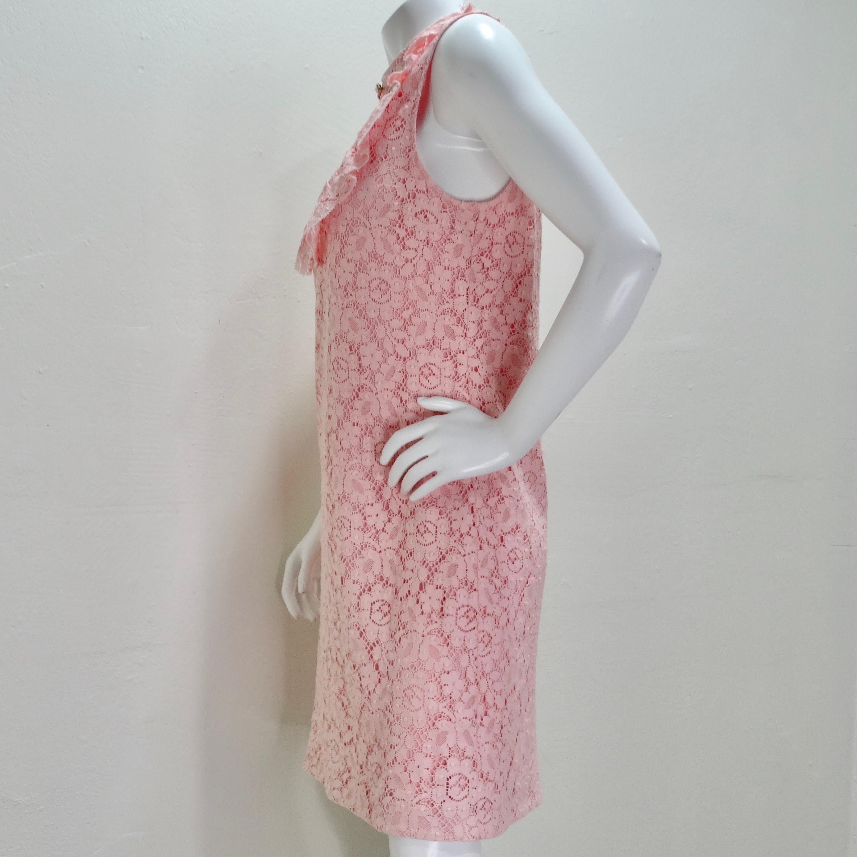 Gucci Cluny Lace Dress in Rose 3