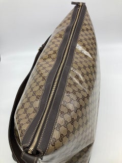 Gucci Coated Monogram Canvas Large Travel Tote Shoulder Bag For Sale at  1stDibs
