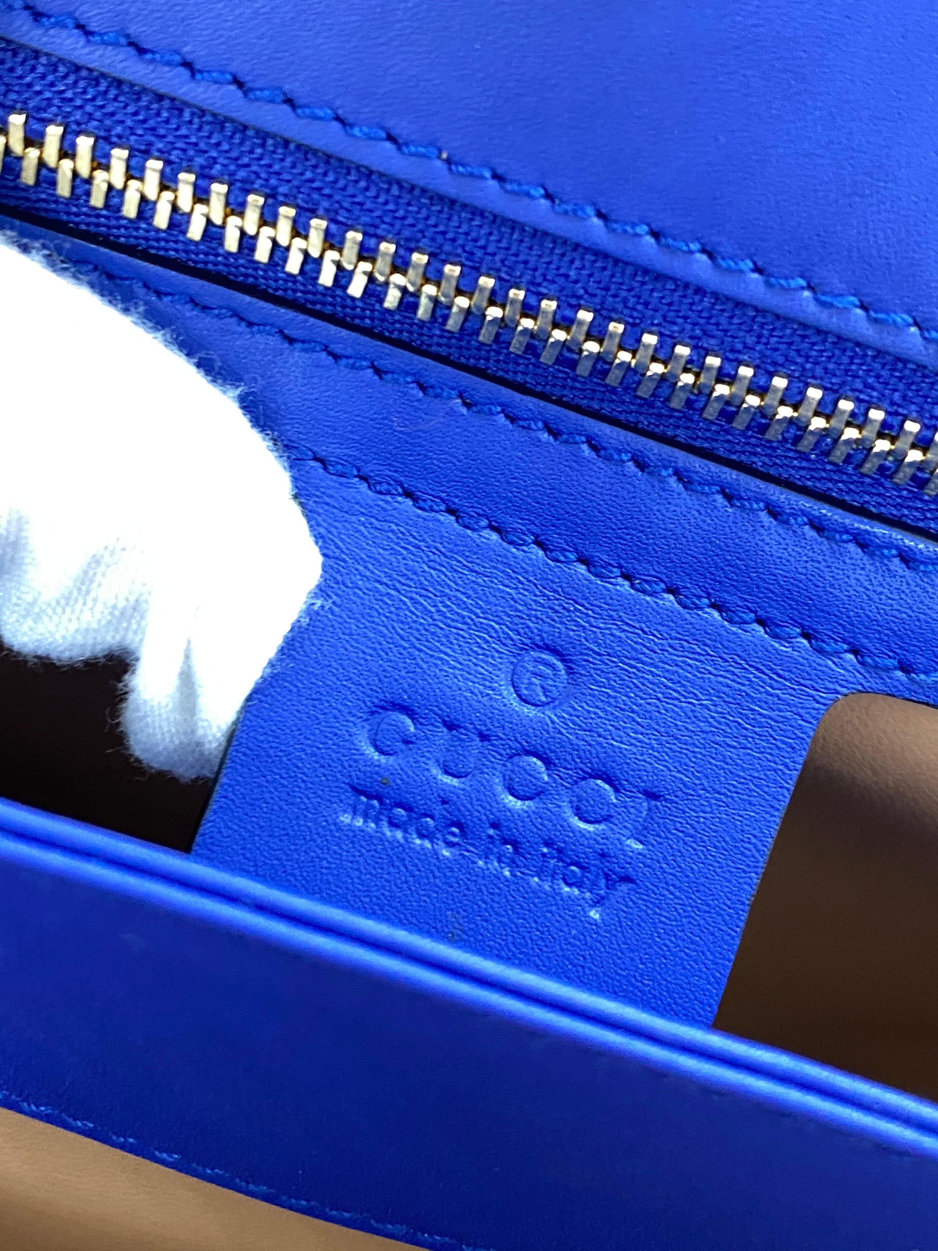 Gucci Cobalt Ophedia Crocodile Shoulder Crossbody Bag  1