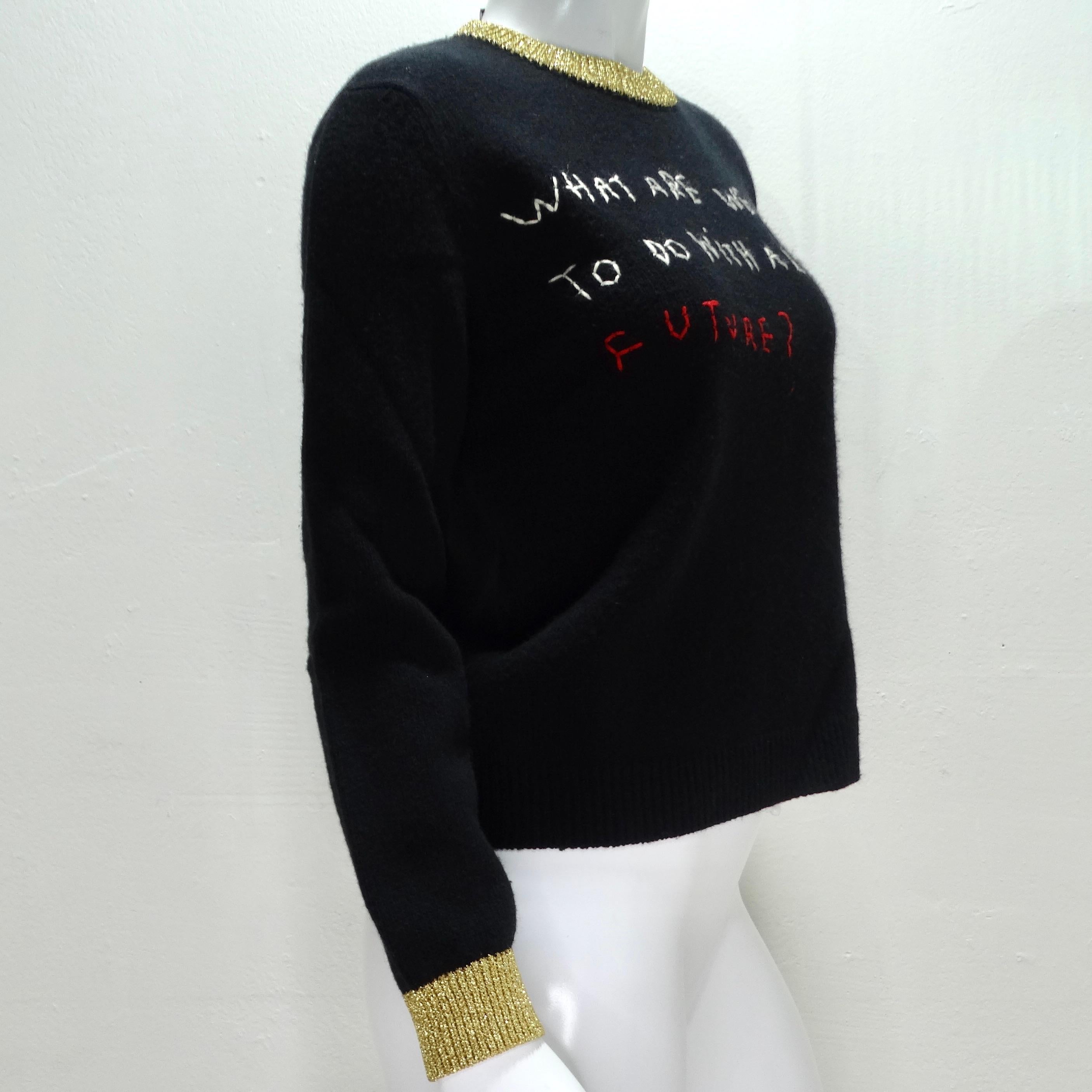 Women's or Men's Gucci Coco Capitán Embroidered Sweater For Sale