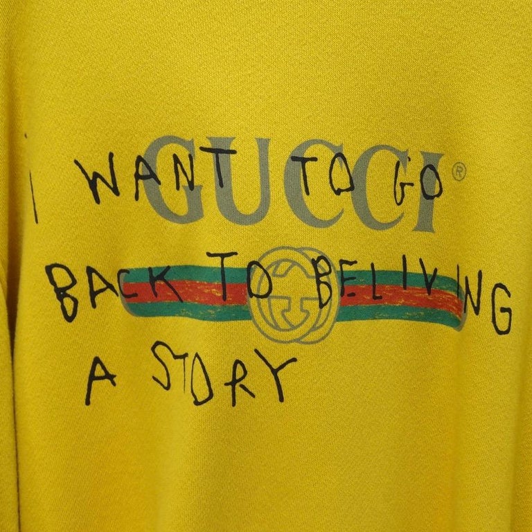 Gucci coco capitan yellow hoodie clearance