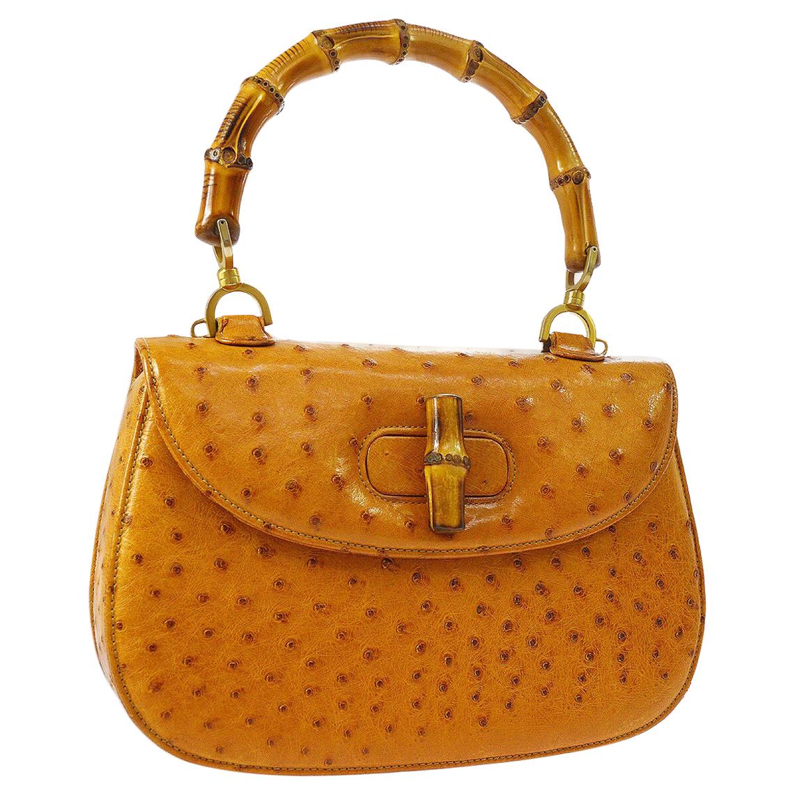 gucci ostrich bag